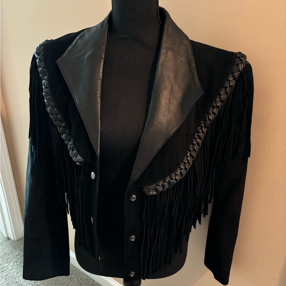 Leather and suede jacket